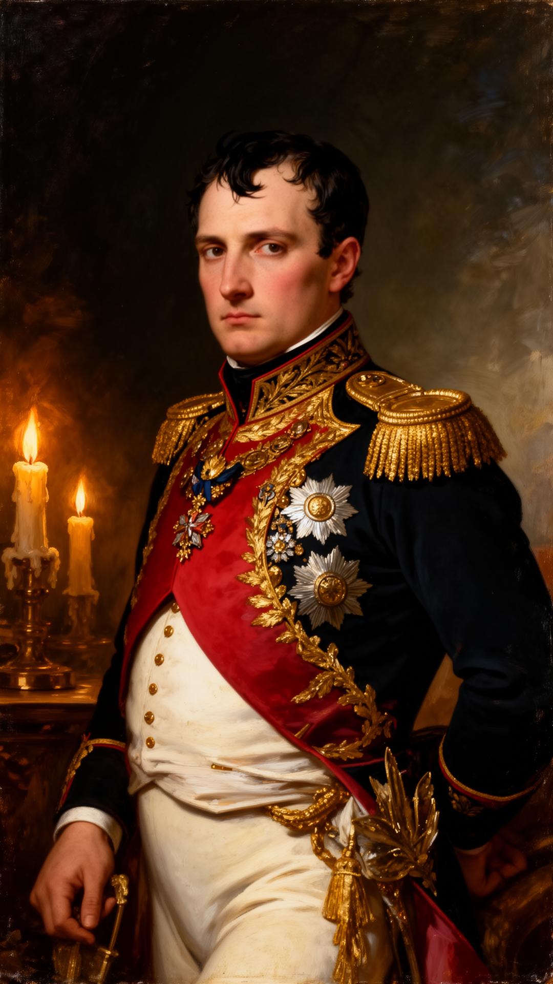 Ritratto di Napoleone Bonaparte in uniforme imperiale